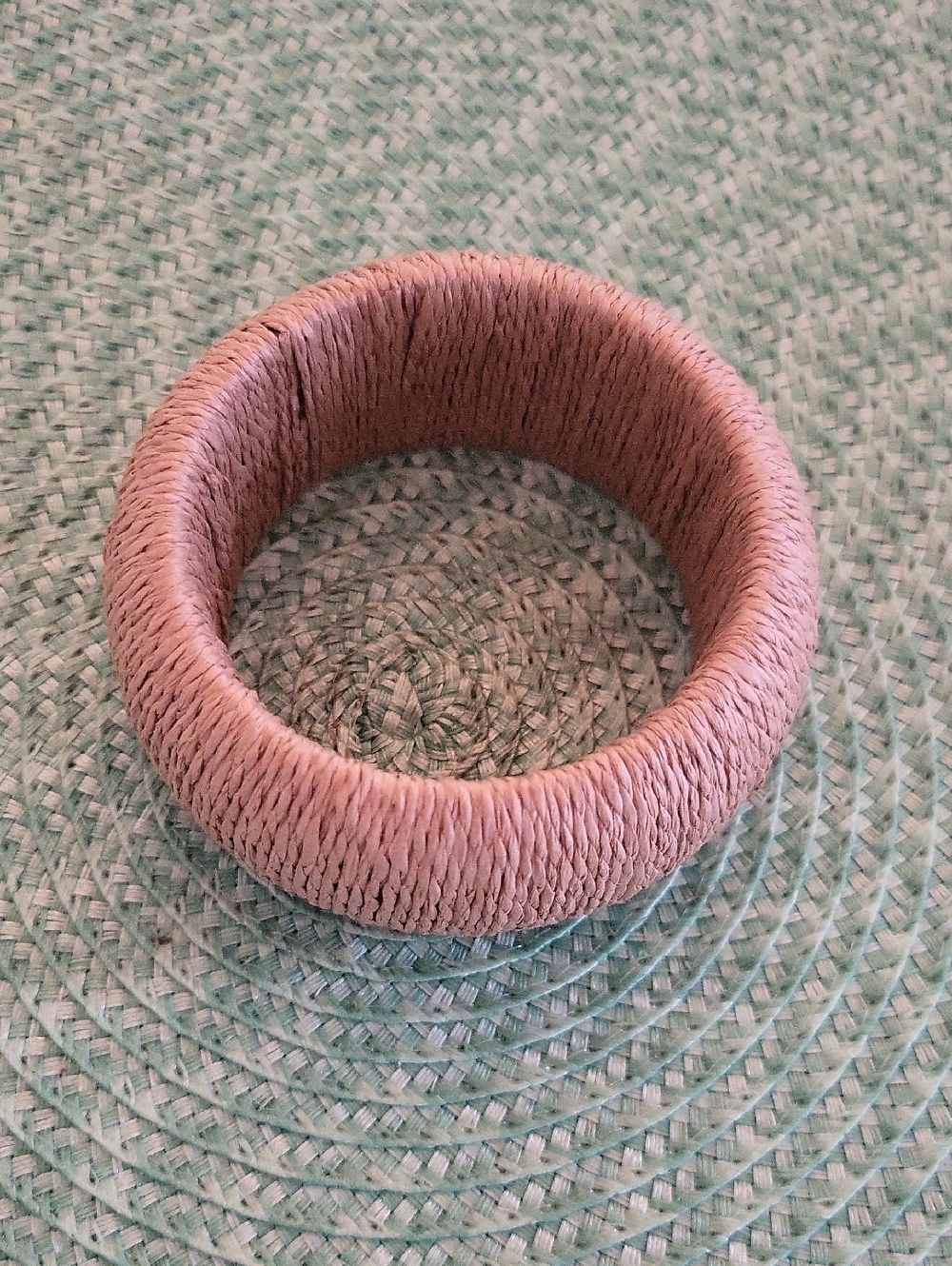 Source Unknown Rose Taupe Wrapped Fiber Bracelet